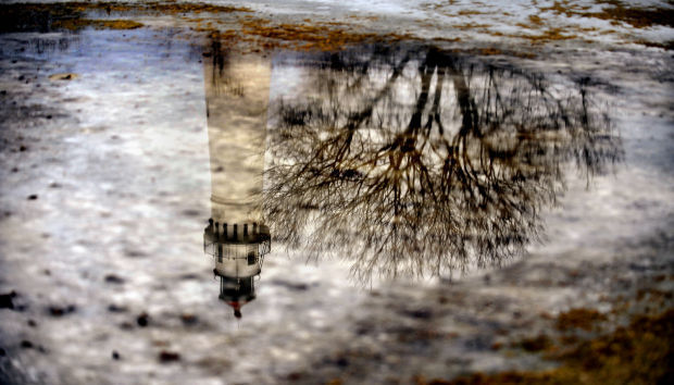 Lighthouse reflection